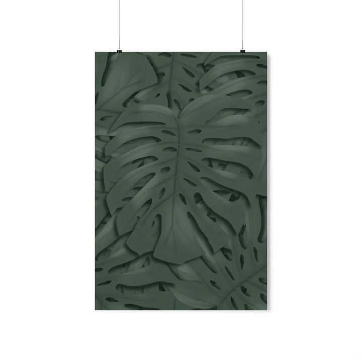 Deep Green Monstera Print, Poster, Laura Christine Photography & Design, Back to School, Home & Living, Indoor, Matte, Paper, Posters, Valentine's Day promotion, Laura Christine Photography & Design, laurachristinedesign.com