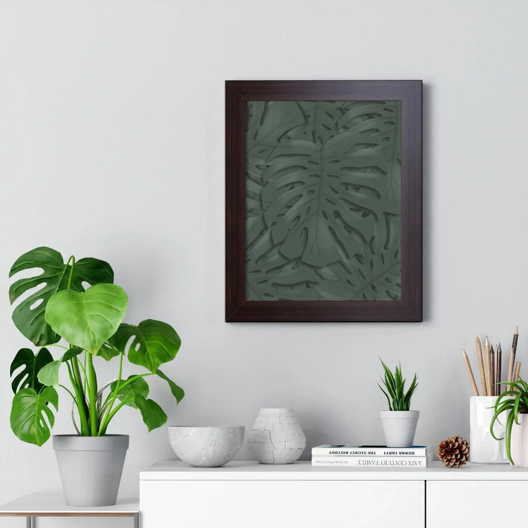 Deep Green Monstera Framed Print, Poster, Laura Christine Photography & Design, Framed, Home & Living, Indoor, Paper, Posters, Laura Christine Photography & Design, laurachristinedesign.com