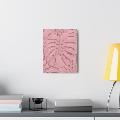 Soft Pink Monstera Canvas