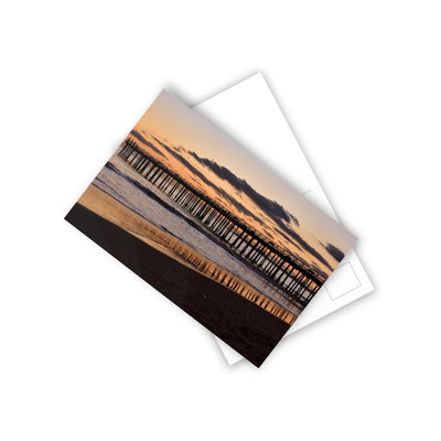 Sunset Pier - Santa Cruz, CA - Postcard, 10-pack, Paper products, Laura Christine Photography & Design, Back to School, Home & Living, Indoor, Matte, Paper, Posters, Laura Christine Photography & Design, laurachristinedesign.com