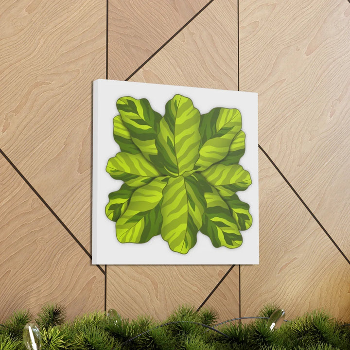 Calathea Yellow Fusion Canvas – Botanical Canvas Print With Unique Leaf Pattern Art - Laura Christine Photography & Design
