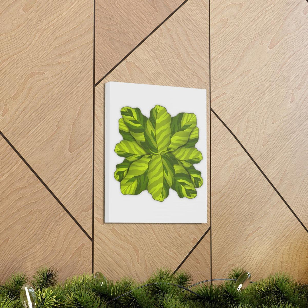 Calathea Yellow Fusion Canvas – Botanical Canvas Print With Unique Leaf Pattern Art - Laura Christine Photography & Design