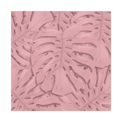 Soft Pink Monstera Canvas