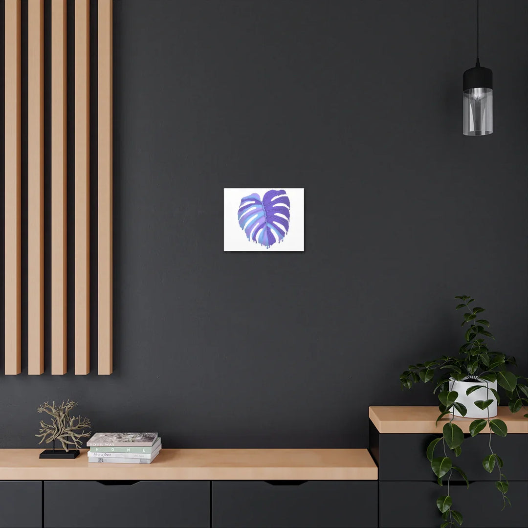Purple Monstera Canvas - Modern Canvas Art Print | Botanical Wall Decor - Laura Christine Photography & Design