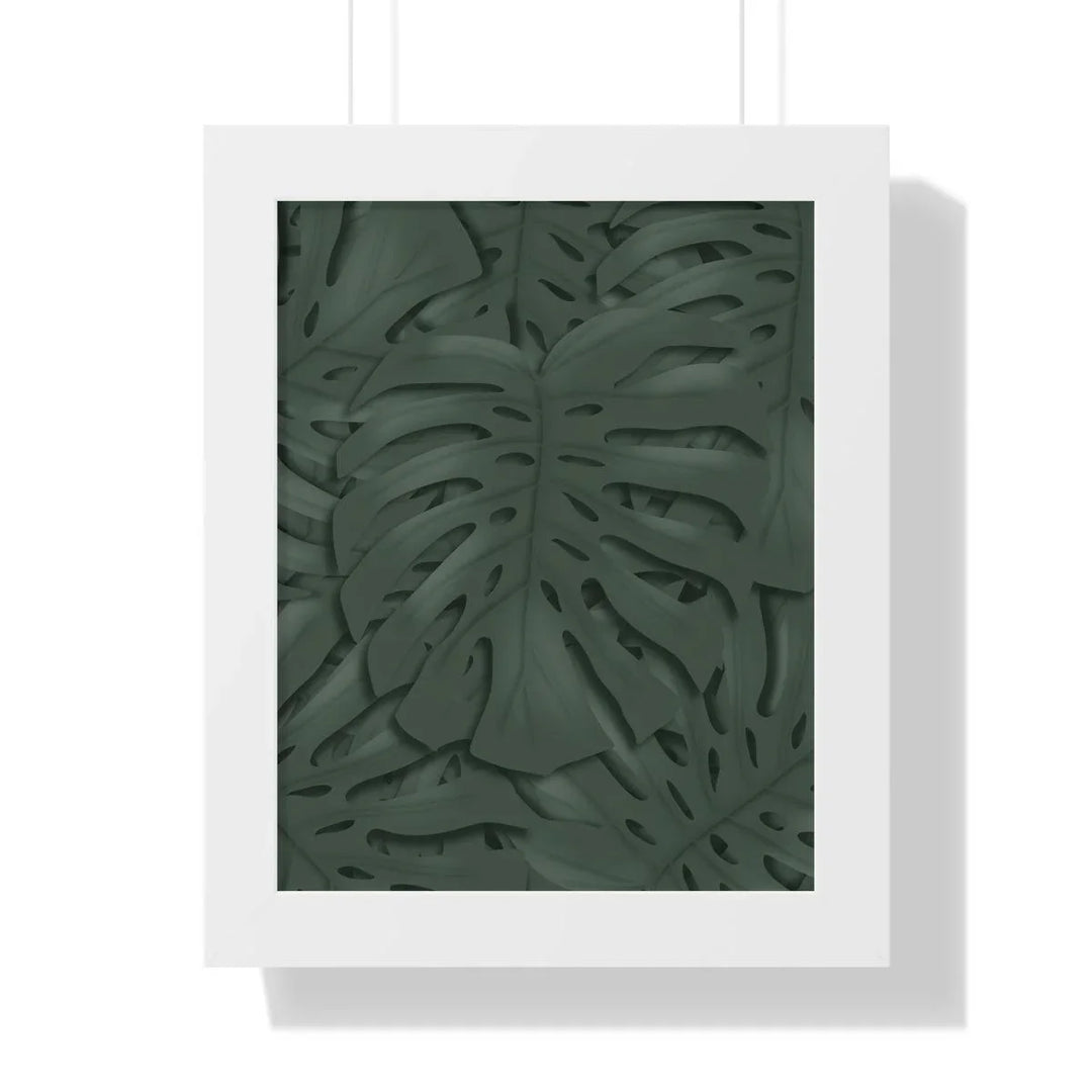 Deep Green Monstera Framed Print, Poster, Laura Christine Photography & Design, Framed, Home & Living, Indoor, Paper, Posters, Laura Christine Photography & Design, laurachristinedesign.com