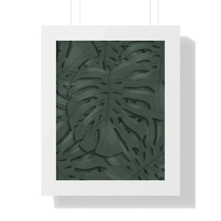 Deep Green Monstera Framed Print, Poster, Laura Christine Photography & Design, Framed, Home & Living, Indoor, Paper, Posters, Laura Christine Photography & Design, laurachristinedesign.com