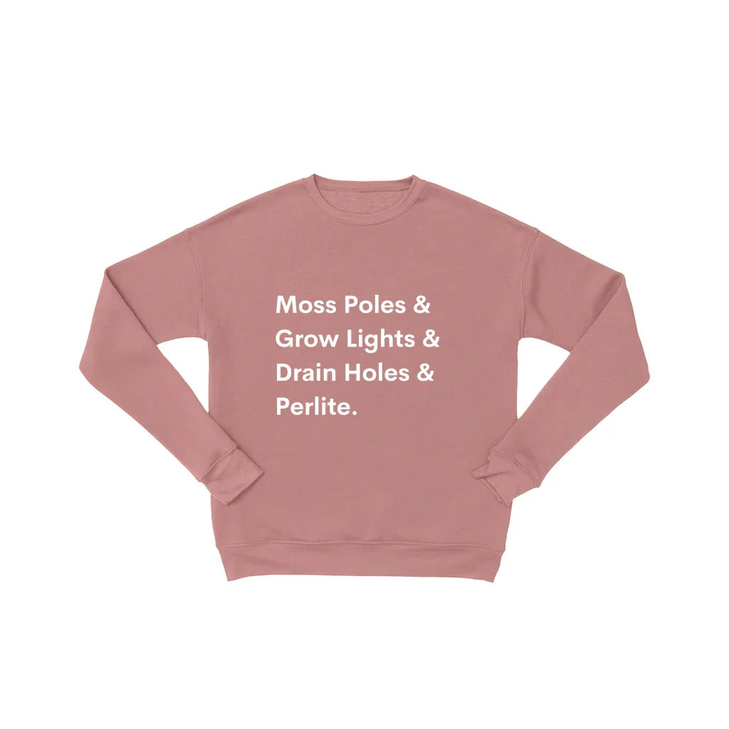 House Plant Sweatshirt – Cozy Cotton Fleece Pullover for Plant Lovers