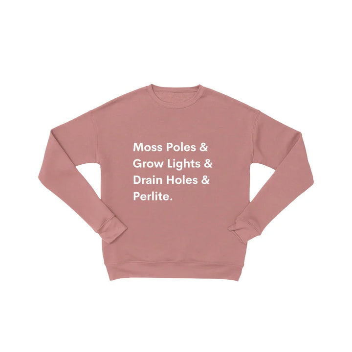 House Plant Sweatshirt – Cozy Cotton Fleece Pullover for Plant Lovers
