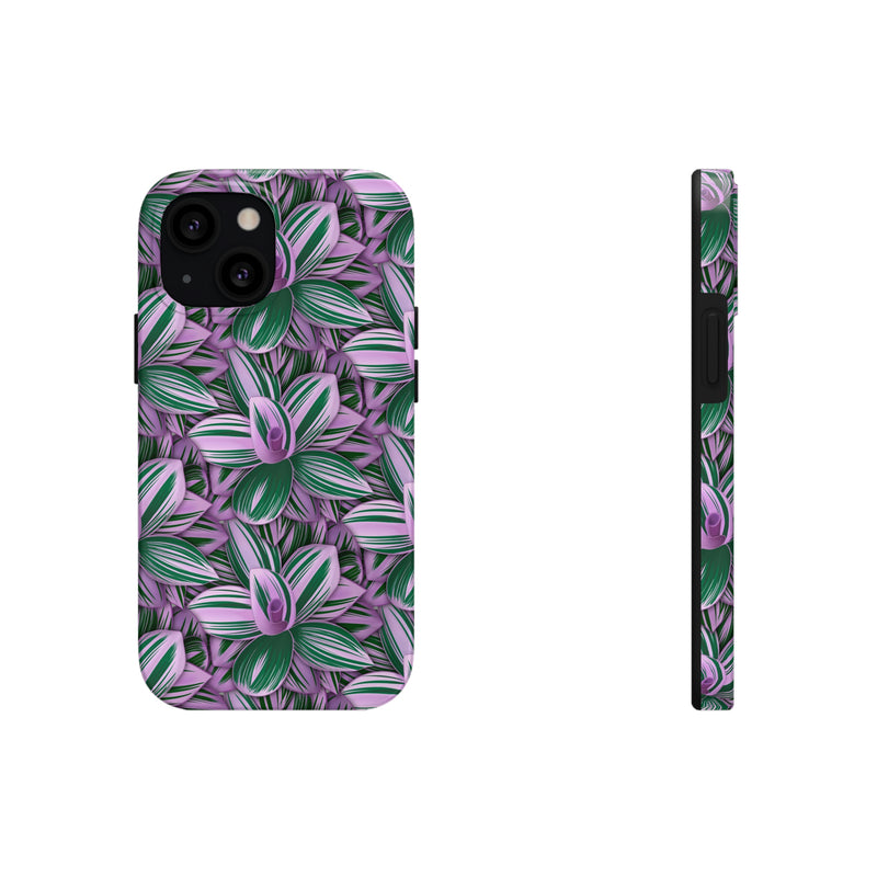Tradescantia Nanouk Phone Case, Phone Case, Printify, Accessories, Glossy, iPhone Cases, Matte, Phone accessory, Phone Cases, Samsung Cases, Laura Christine Photography & Design, laurachristinedesign.com