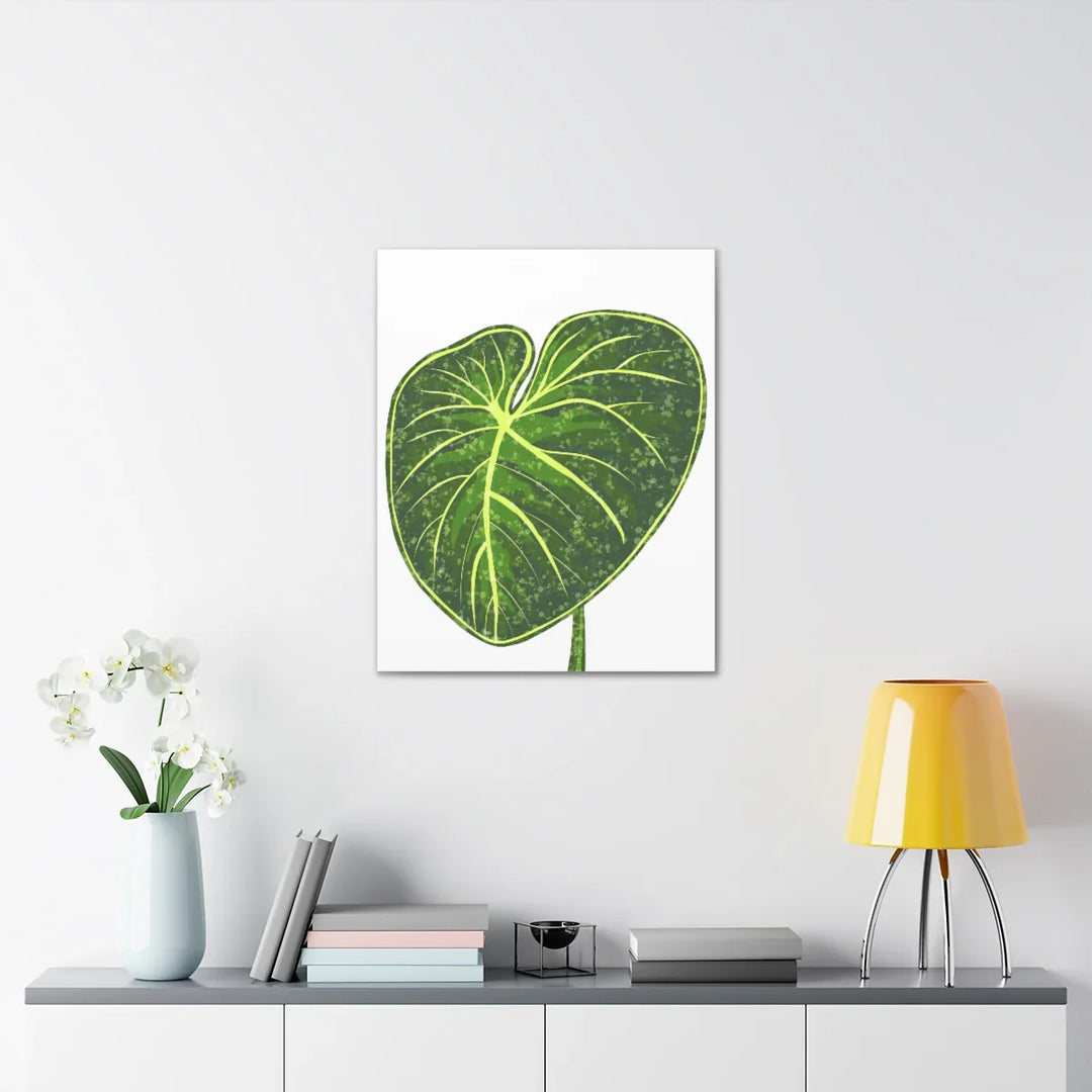 Philodendron Gloriosum Canvas - Stretched Canvas Art Print | Matte Indoor Wall Art - Laura Christine Photography & Design