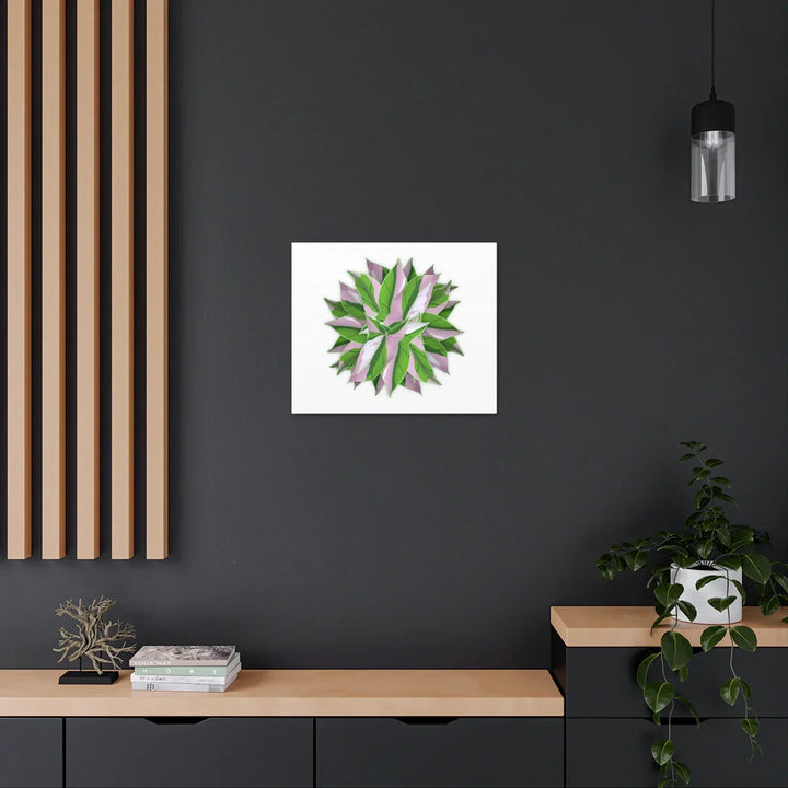 Tricolor Syngonium Canvas - Durable Canvas Art Print With Matte Finish & Botanical Design - Laura Christine Photography & Design