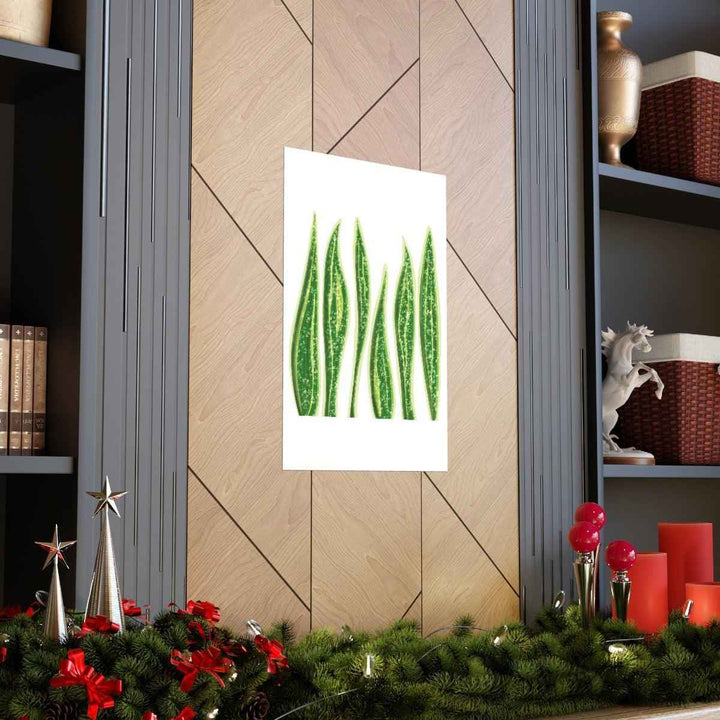 Snake Plant Print – Large Botanical Wall Art Poster | Matte Finish | Unframed