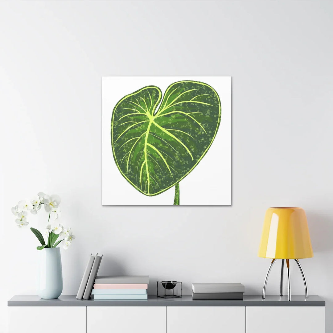 Philodendron Gloriosum Canvas - Stretched Canvas Art Print | Matte Indoor Wall Art - Laura Christine Photography & Design