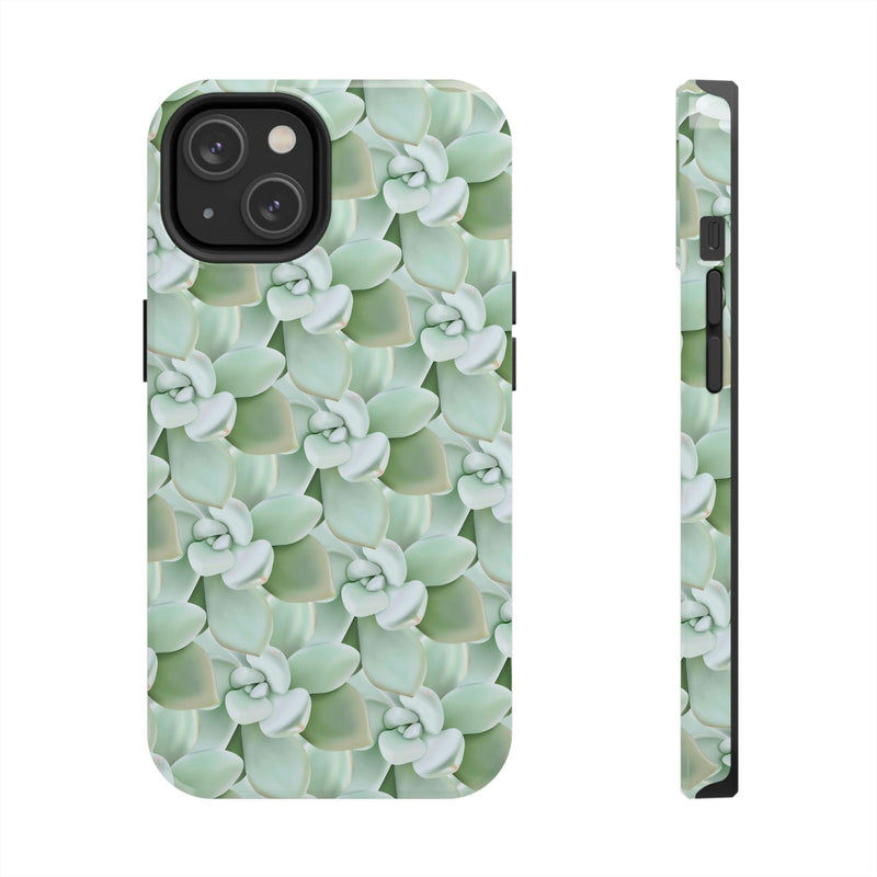 Pachyveria Haagei Succulent Pattern Phone Case, Phone Case, Printify, Accessories, Glossy, iPhone Cases, Matte, Phone accessory, Phone Cases, Samsung Cases, Laura Christine Photography & Design, laurachristinedesign.com