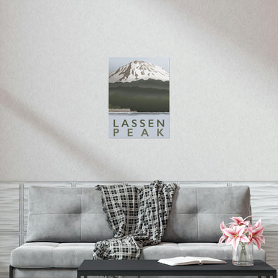 Lassen Peak Minimalist Print, Poster, Printify, Back to School, Home & Living, Indoor, Matte, Paper, Posters, Valentine's Day promotion, Laura Christine Photography & Design, laurachristinedesign.com