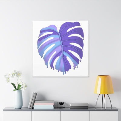 Melting Monstera, Purple - Canvas, Canvas, Laura Christine Photography & Design, Art & Wall Decor, Canvas, Hanging Hardware, Home & Living, Indoor, Laura Christine Photography & Design, laurachristinedesign.com