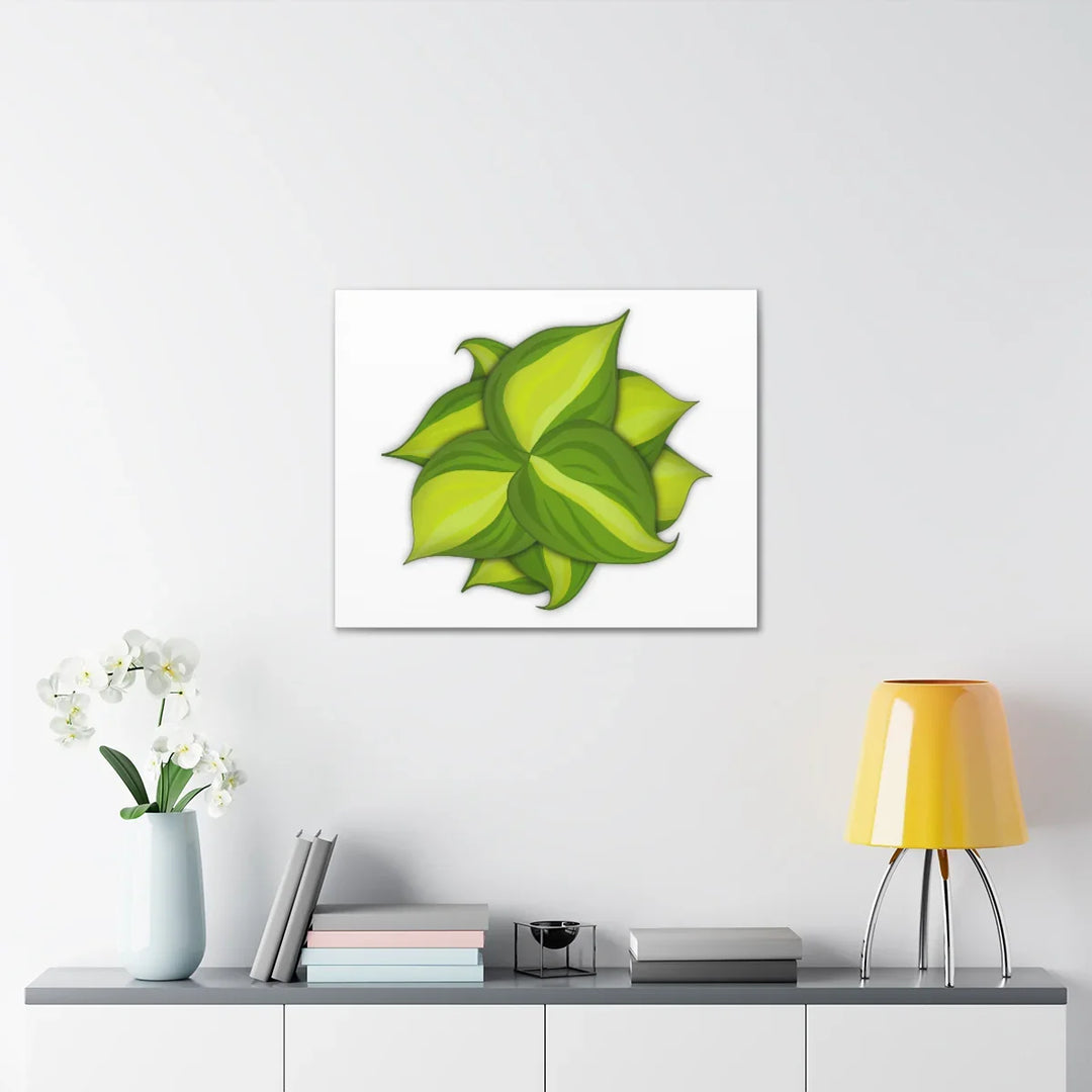 Philodendron Brasil Canvas - Botanical Canvas Art Print With Matte Finish & Durable Hanging - Laura Christine Photography & Design