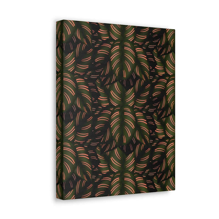 Calathea Pinstripe Canvas – Botanical Canvas Art Print | Matte Finish Wall Decor