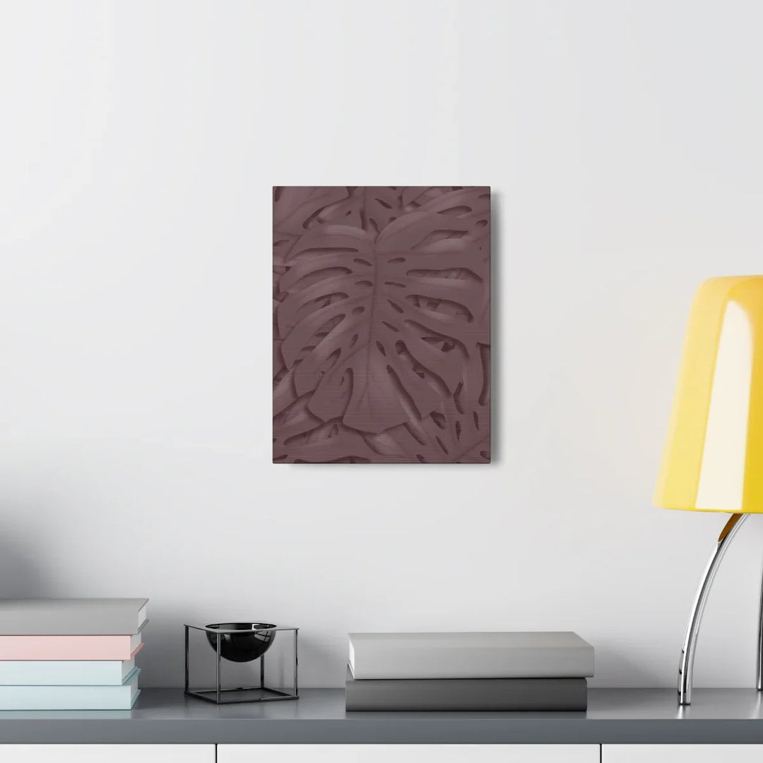 Monstera Canvas Art | Durable Matte Finish Canvas Art Print with Natural Leaf Hole Decor