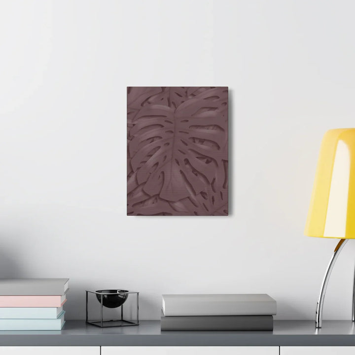 Monstera Canvas Art | Durable Matte Finish Canvas Art Print with Natural Leaf Hole Decor