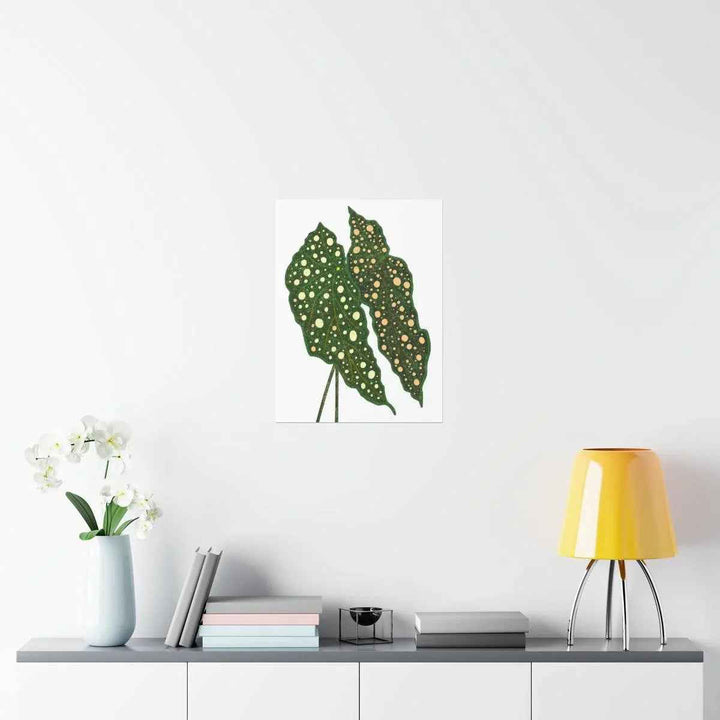 Begonia Maculata Print - Botanical Wall Art on Museum Grade Paper | Matte Finish Unframed