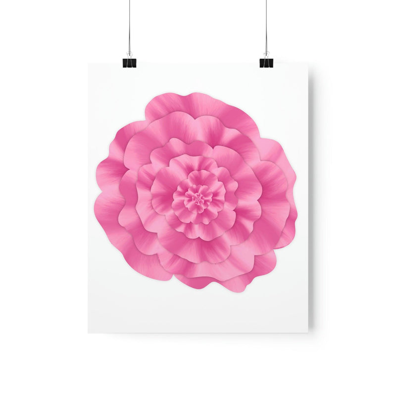 Abstract Peony Flower Print, Poster, Printify, Back to School, Home & Living, Indoor, Matte, Paper, Posters, Valentine&