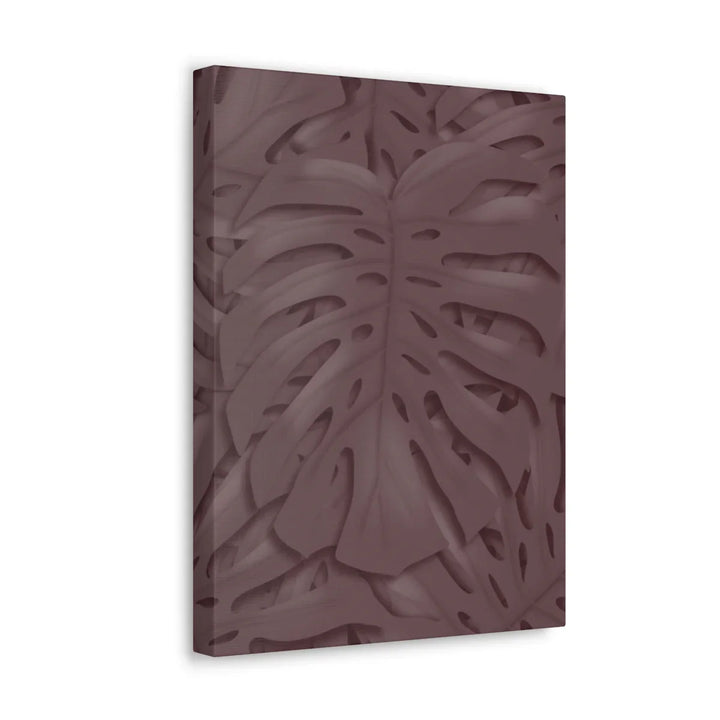 Monstera Canvas Art | Durable Matte Finish Canvas Art Print with Natural Leaf Hole Decor