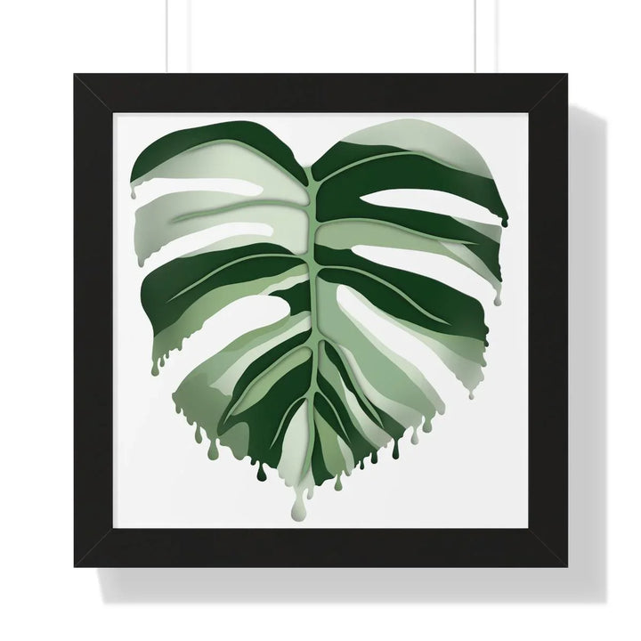 Melting Monstera (Albo) Framed Print, Poster, Laura Christine Photography & Design, Framed, Home & Living, Indoor, Paper, Posters, Laura Christine Photography & Design, laurachristinedesign.com