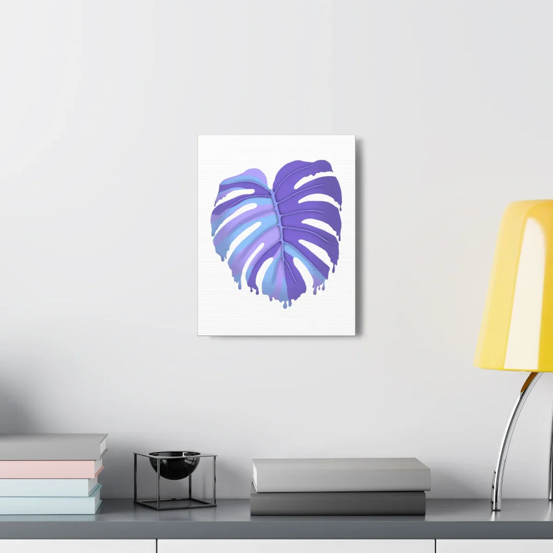 Purple Monstera Canvas - Modern Canvas Art Print | Botanical Wall Decor - Laura Christine Photography & Design