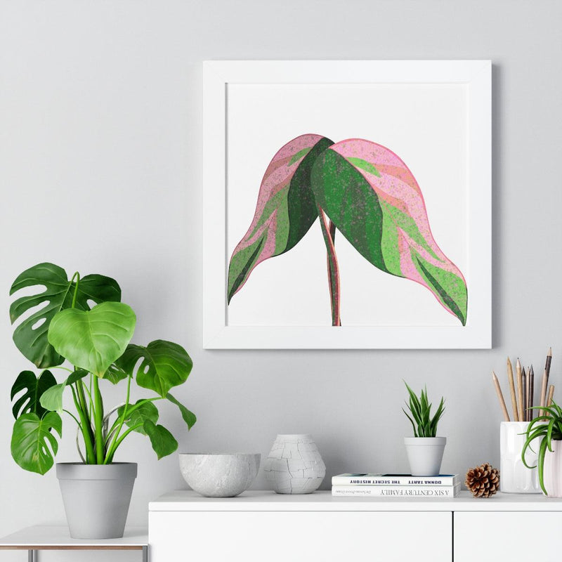 Pink Princess Philodendron Framed Print, Poster, Laura Christine Photography & Design, Framed, Home & Living, Indoor, Paper, Posters, Laura Christine Photography & Design, laurachristinedesign.com