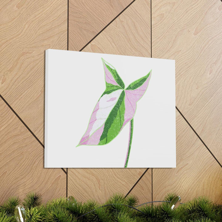 Syngonium Tricolor Canvas | Botanical Canvas Art Print With Matte Finish - Laura Christine Photography & Design
