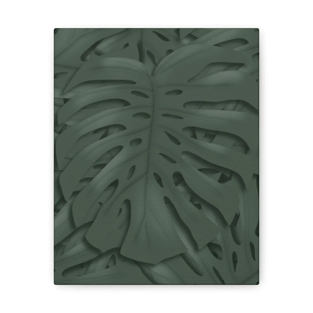Monstera Canvas Art | Tropical Leaf Canvas Art Print - Matte Finish & Durable Cotton