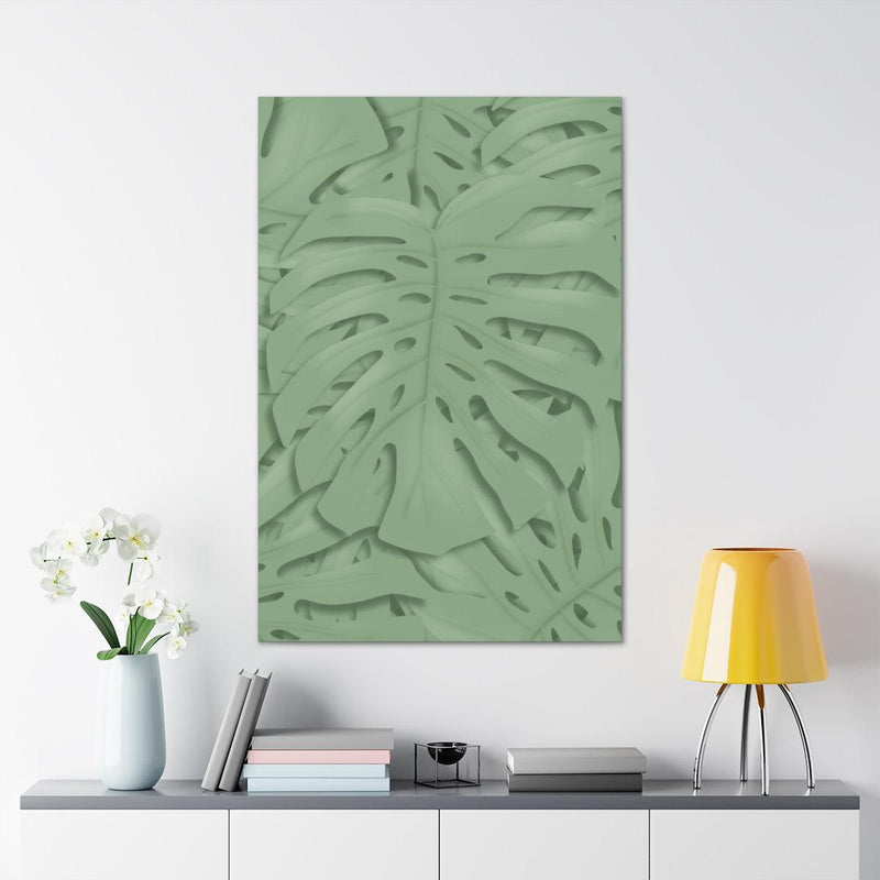 Deep Sage Monstera Canvas, Canvas, Laura Christine Photography & Design, Art & Wall Decor, Canvas, Hanging Hardware, Home & Living, Indoor, Laura Christine Photography & Design, laurachristinedesign.com