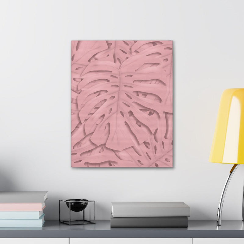 Soft Pink Monstera Canvas, Canvas, Laura Christine Photography & Design, Art & Wall Decor, Canvas, Hanging Hardware, Home & Living, Indoor, Laura Christine Photography & Design, laurachristinedesign.com