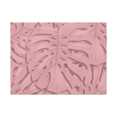 Soft Pink Monstera Canvas