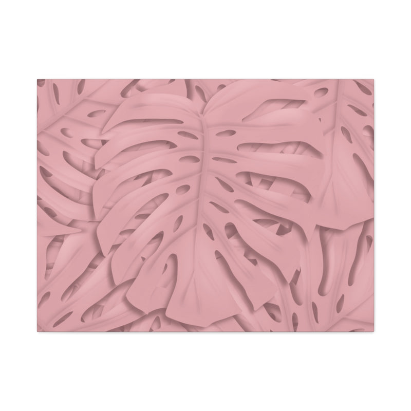 Soft Pink Monstera Canvas