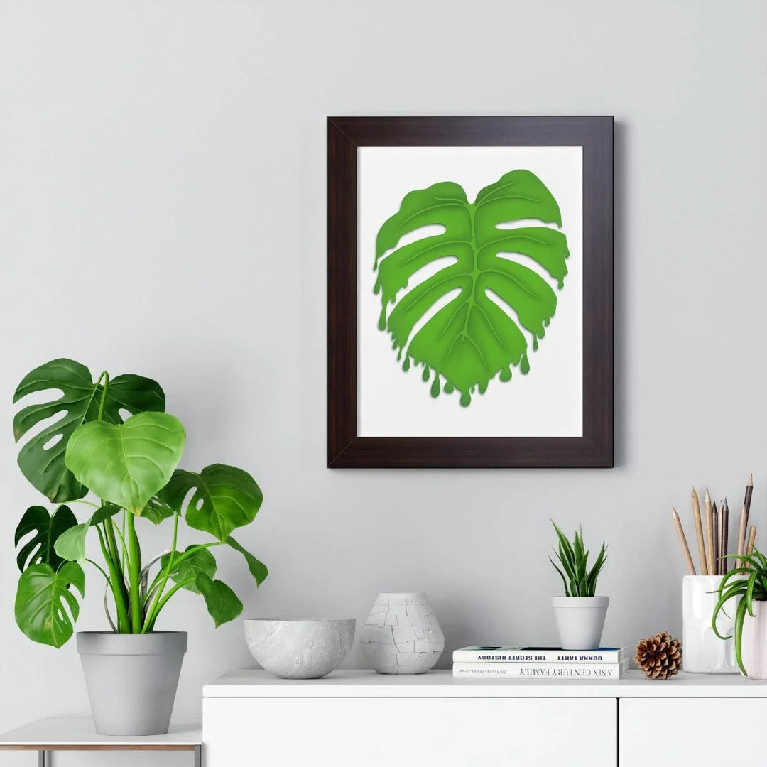 Melting Monstera Framed Print, Poster, Laura Christine Photography & Design, Framed, Home & Living, Indoor, Paper, Posters, Laura Christine Photography & Design, laurachristinedesign.com
