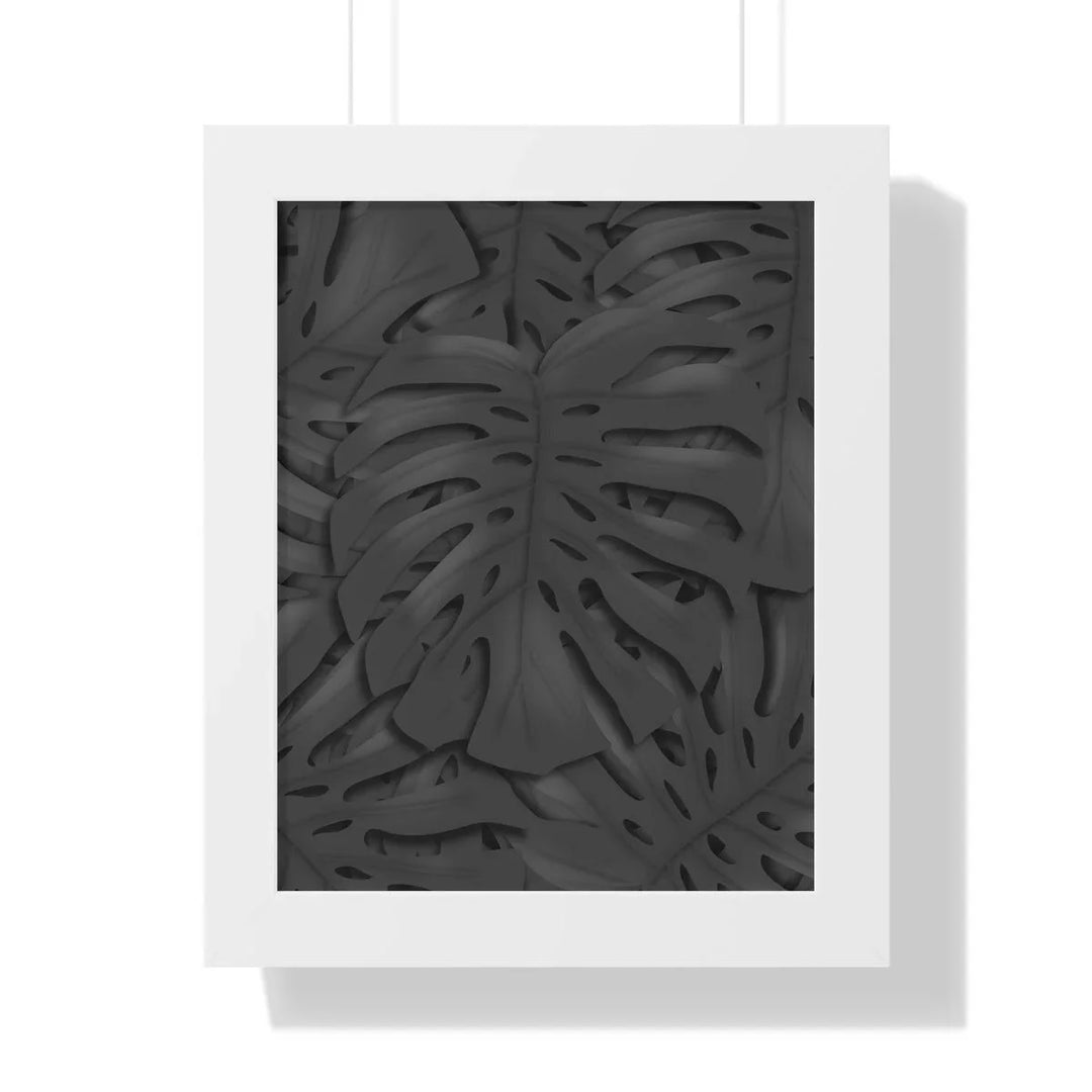 Charcoal Monstera Framed Print, Poster, Laura Christine Photography & Design, Framed, Home & Living, Indoor, Paper, Posters, Laura Christine Photography & Design, laurachristinedesign.com