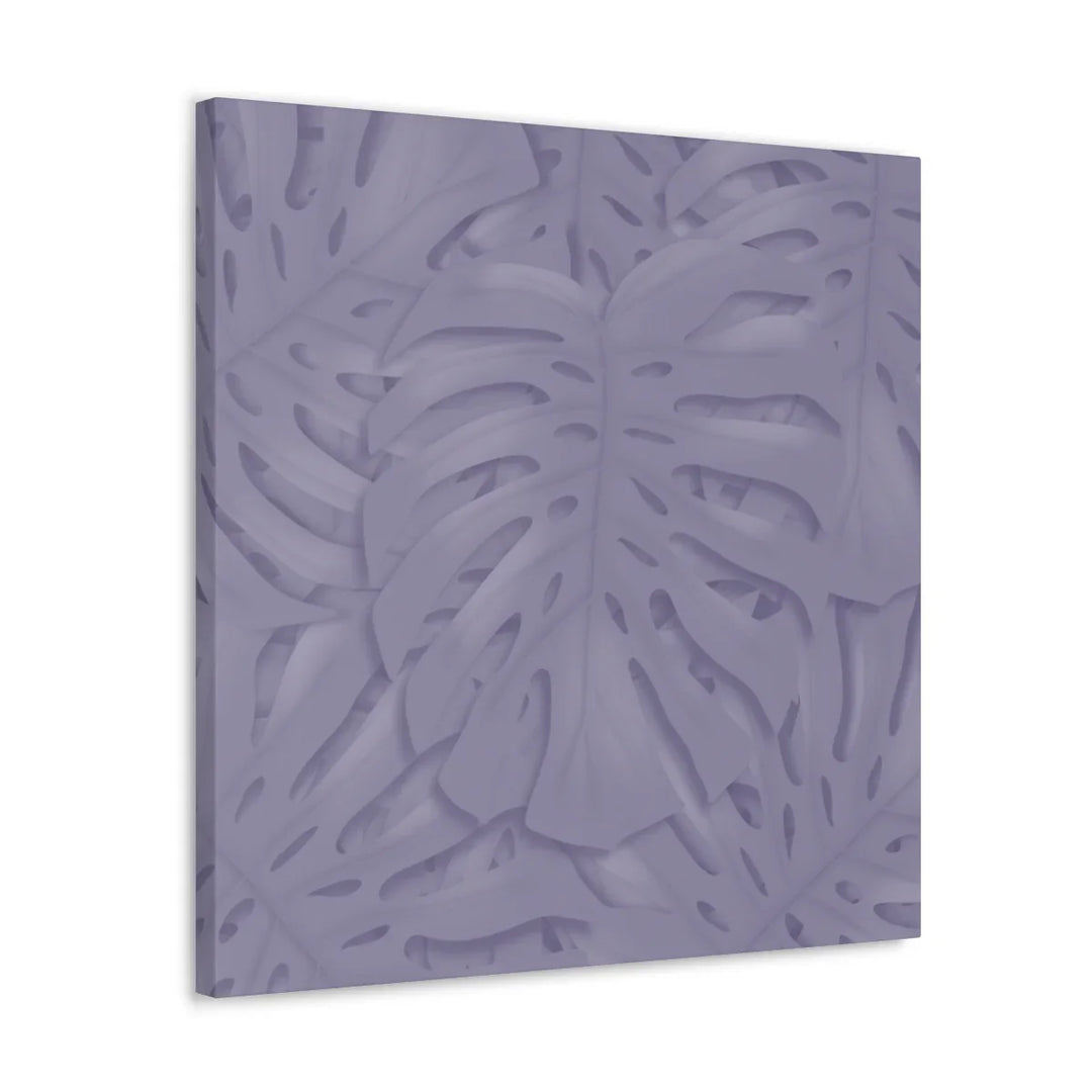 Violet Monstera Canvas – Durable Canvas Art Print With Matte Finish & Botanical Design