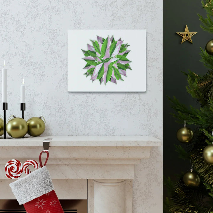 Tricolor Syngonium Canvas - Durable Canvas Art Print With Matte Finish & Botanical Design - Laura Christine Photography & Design