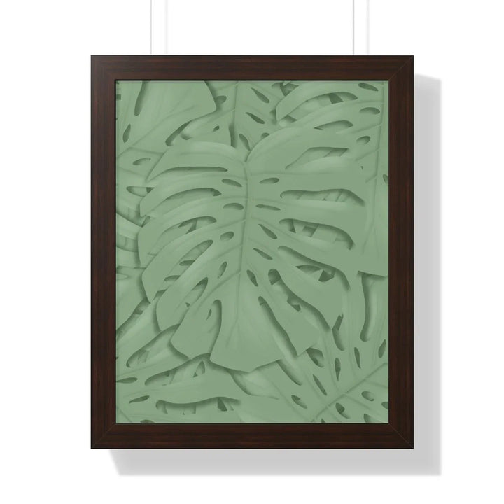 Deep Sage Monstera Framed Print, Poster, Laura Christine Photography & Design, Framed, Home & Living, Indoor, Paper, Posters, Laura Christine Photography & Design, laurachristinedesign.com