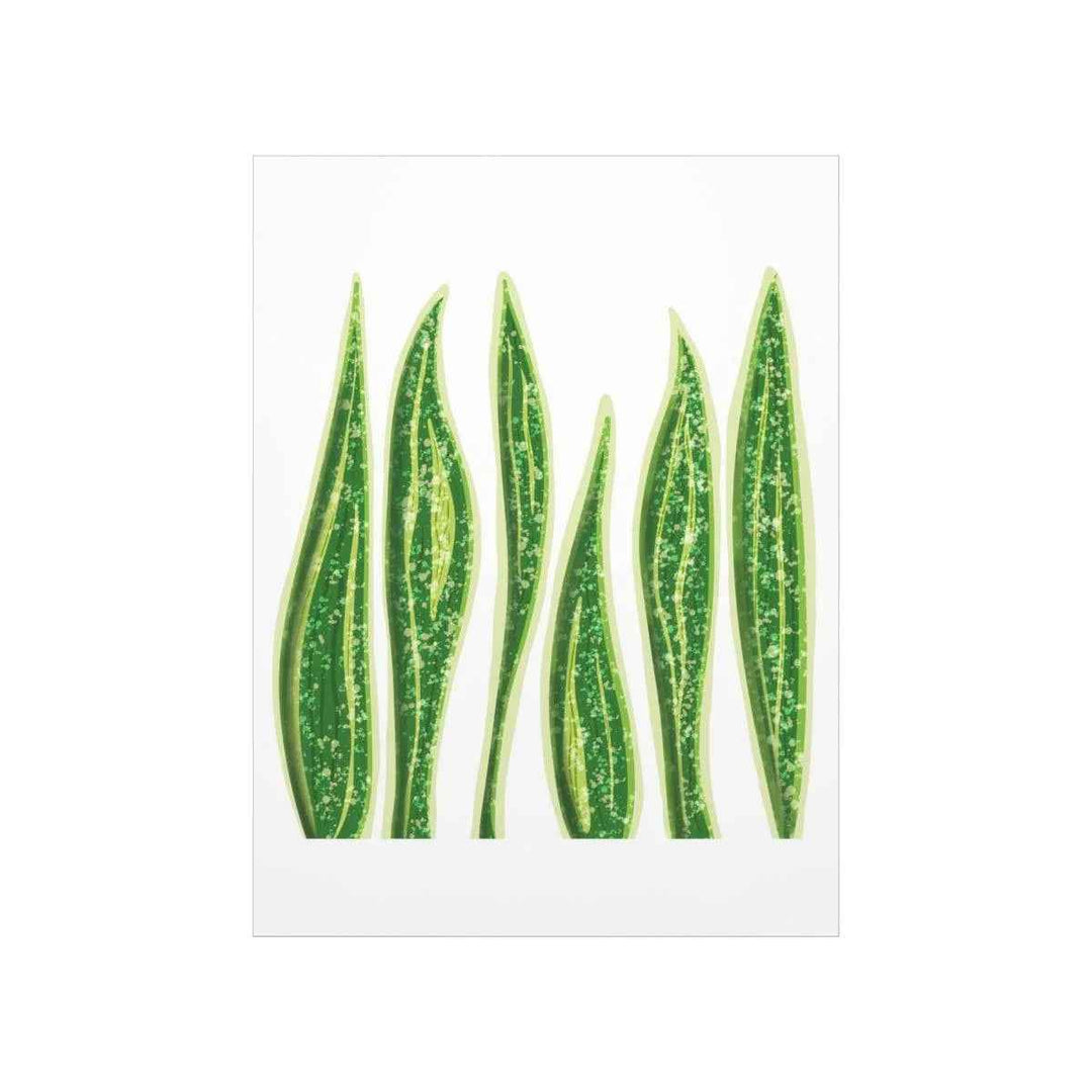 Snake Plant Print – Large Botanical Wall Art Poster | Matte Finish | Unframed