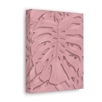 Soft Pink Monstera Canvas