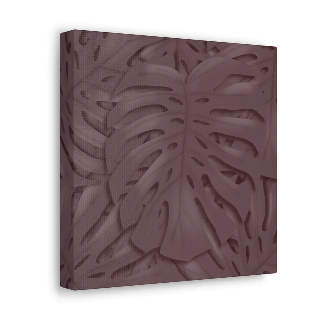 Monstera Canvas Art | Durable Matte Finish Canvas Art Print with Natural Leaf Hole Decor