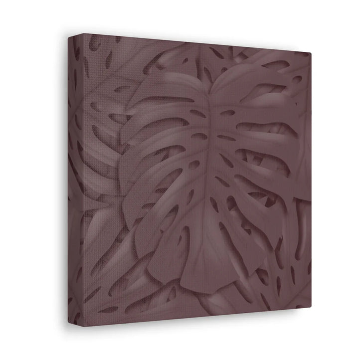 Monstera Canvas Art | Durable Matte Finish Canvas Art Print with Natural Leaf Hole Decor