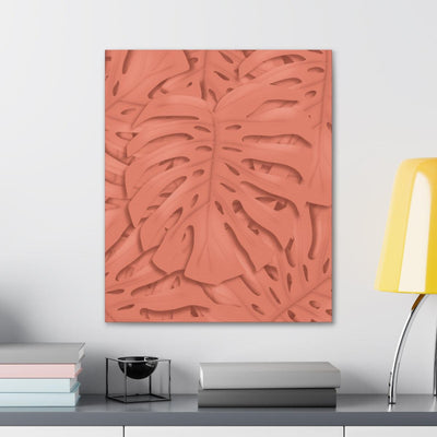 Coral Monstera Canvas, Canvas, Laura Christine Photography & Design, Art & Wall Decor, Canvas, Hanging Hardware, Home & Living, Indoor, Laura Christine Photography & Design, laurachristinedesign.com