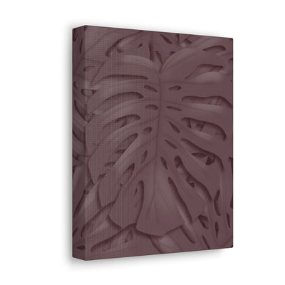 Merlot Monstera Canvas