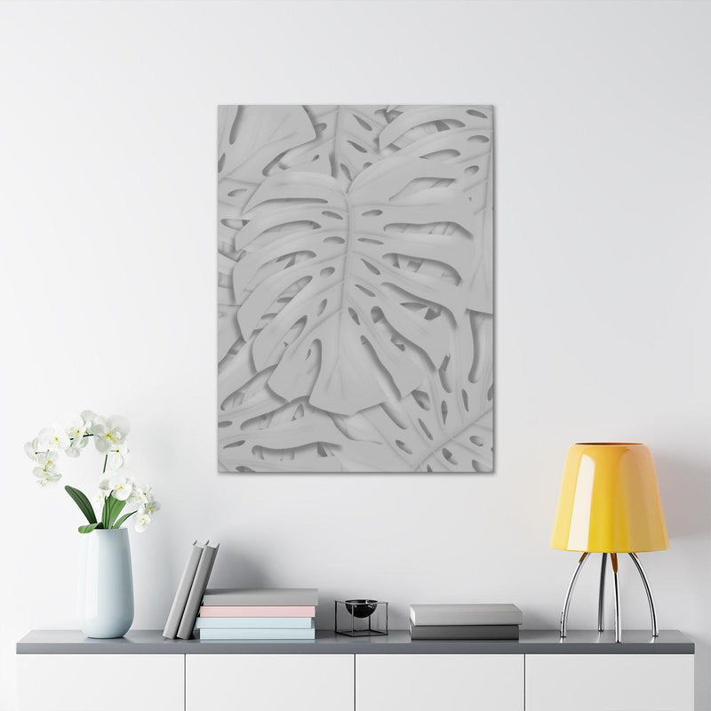 Soft Gray Monstera Canvas, Canvas, Laura Christine Photography & Design, Art & Wall Decor, Canvas, Hanging Hardware, Home & Living, Indoor, Laura Christine Photography & Design, laurachristinedesign.com