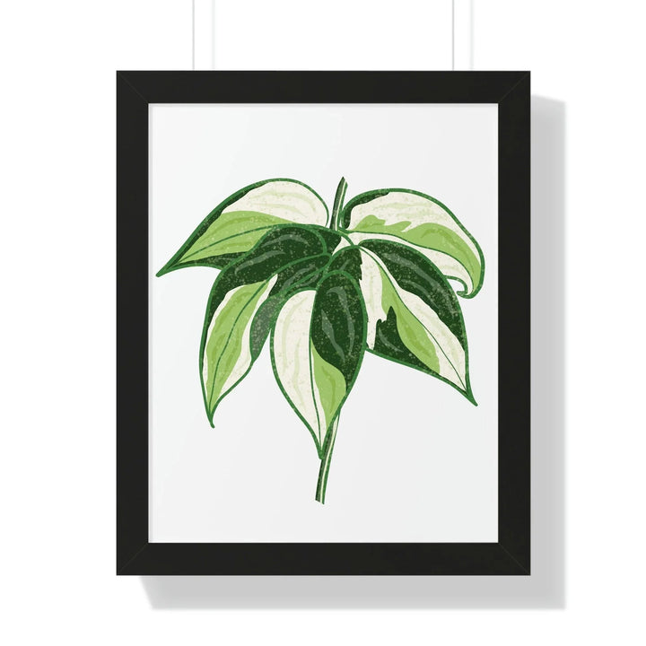 Philodendron 'Cream Splash' Framed Print, Poster, Printify, Framed, Home & Living, Indoor, Paper, Posters, Laura Christine Photography & Design, laurachristinedesign.com