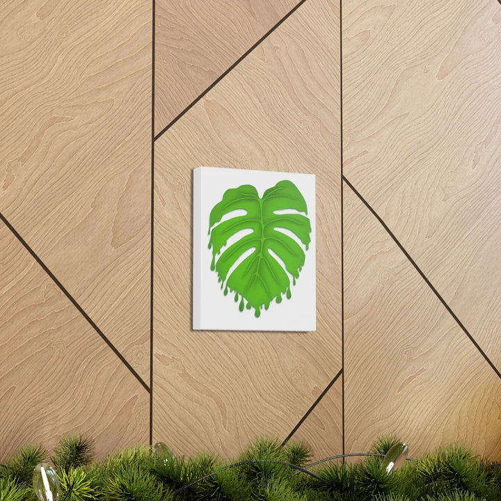 Melting Monstera Canvas | Large Botanical Canvas Art Print With Matte Finish